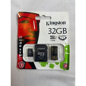 Kingston 32GB microSDHC Class 10 UHS-I Memory Card with SD Adapter USB Reader